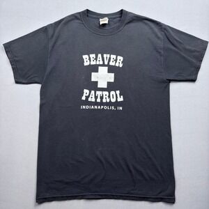 Beaver Patrol Indianapolis IN Jerzees Graphic T-Shirt Mens Medium